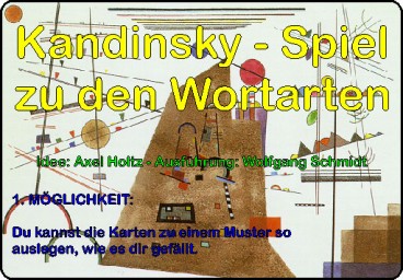 Wortartenmaterial: Kandinsky, Adj. braun